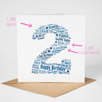 Personalised Blue Star Birthday Card for Boy - Any Age!