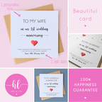 Personalised 1st Wedding Anniversary Card