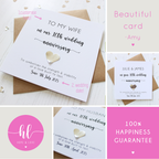 Personalised 10th Wedding Anniversary Card