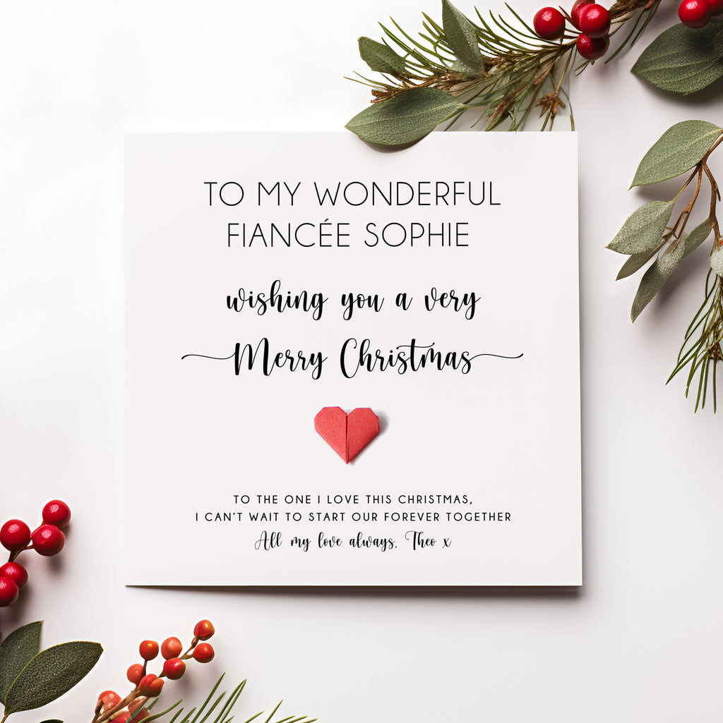 Personalised Christmas Card For Wife, Husband, Partner