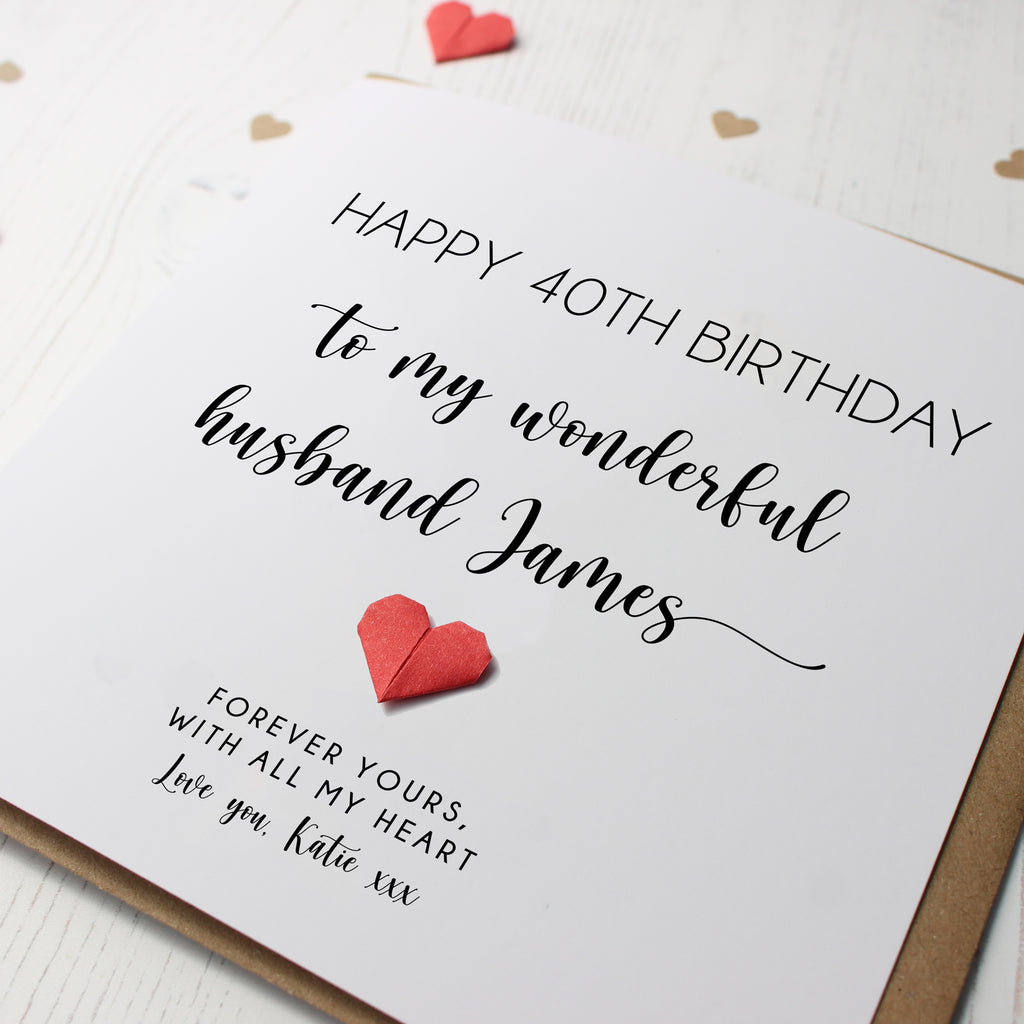 Personalised Birthday Card For Husband