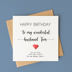 Personalised Birthday Card For Husband