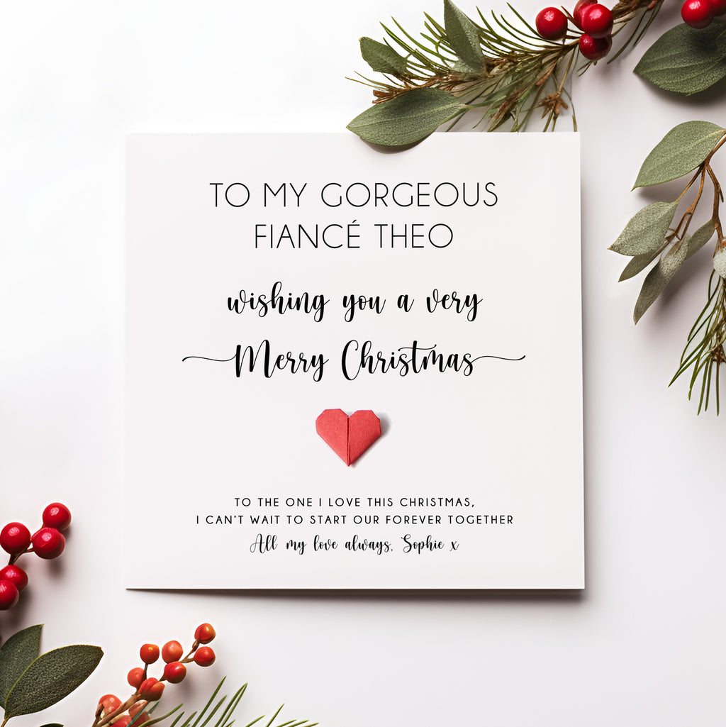 Personalised Christmas Card For Wife, Husband, Partner