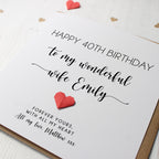 Personalised Birthday Card For Wife